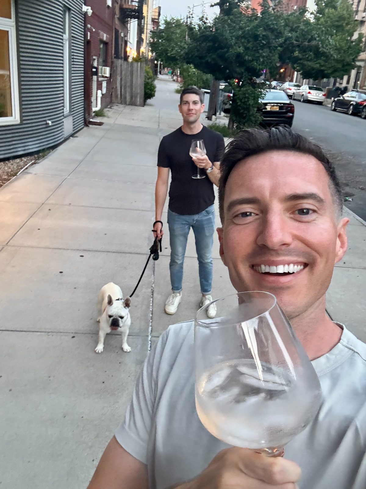 Matt, Jake and Chloe on Bergen Street